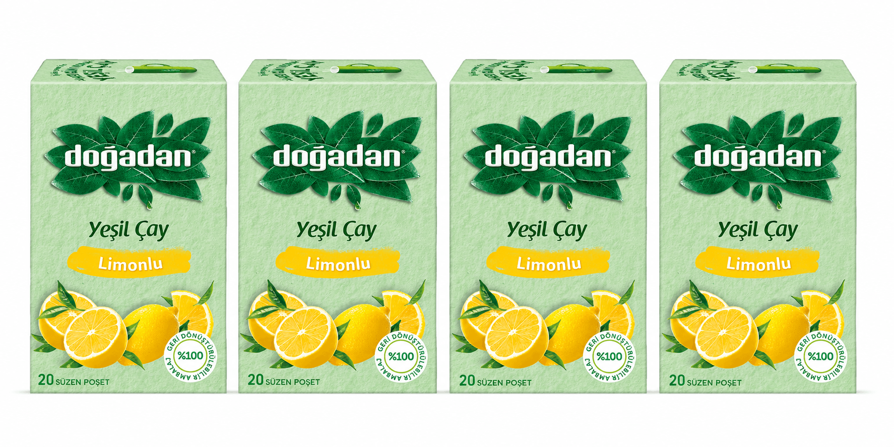 4-Pack Green Tea with Lemon